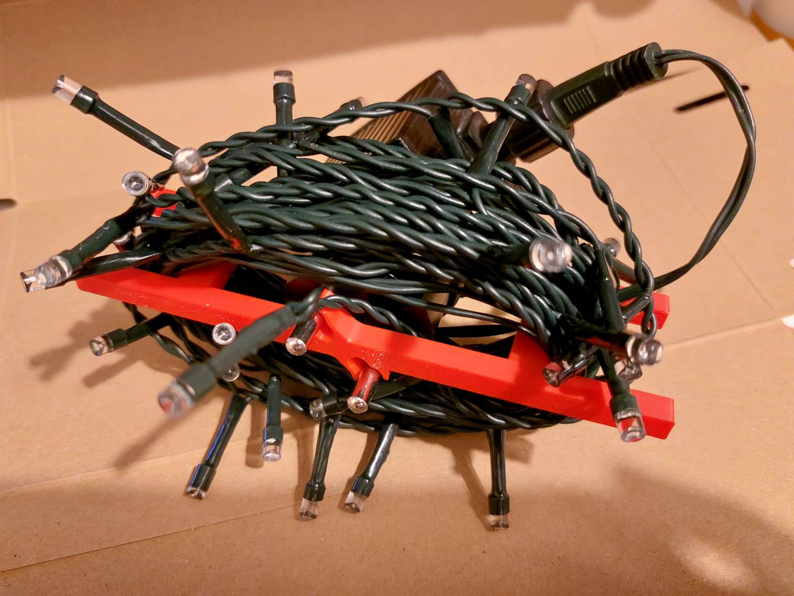 Power adapter cable organizer