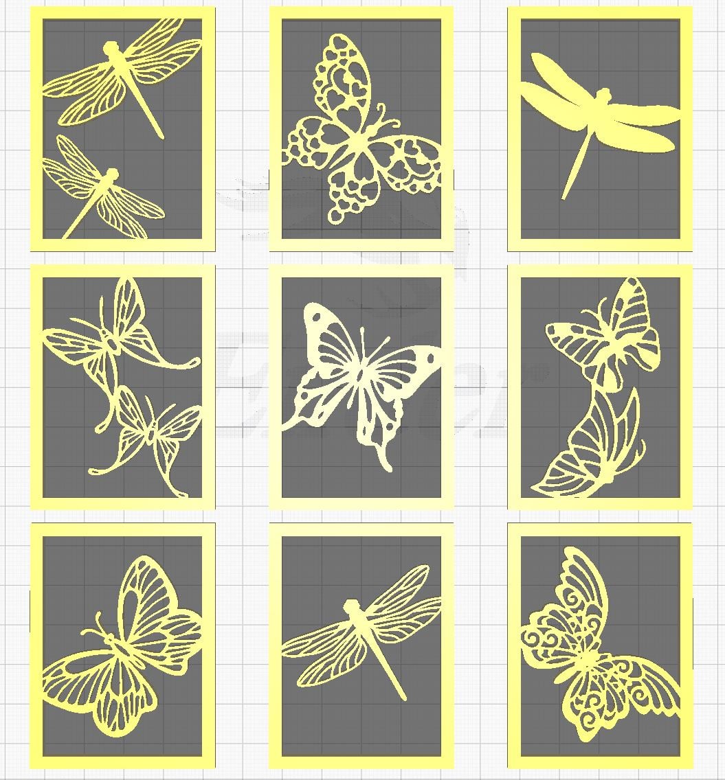 Butterfly Lantern with Swappable Panels