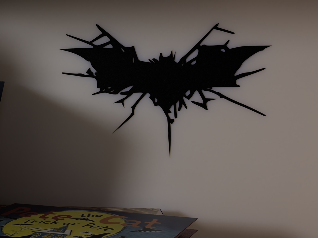 a splattered bat decal/silhouette for windows