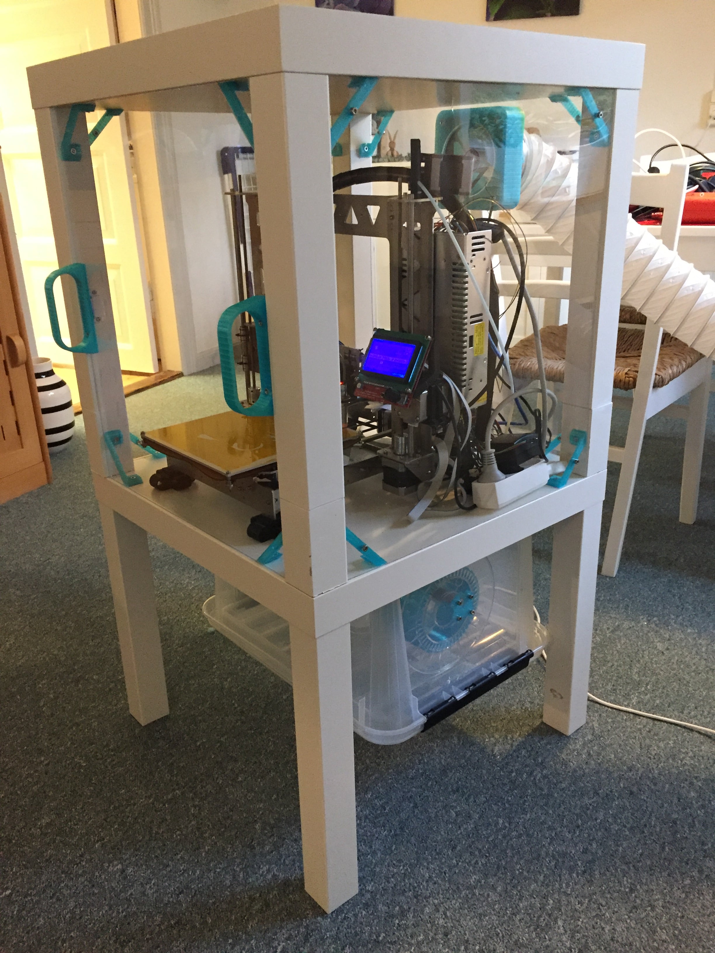 Printer Housing with Exhaust