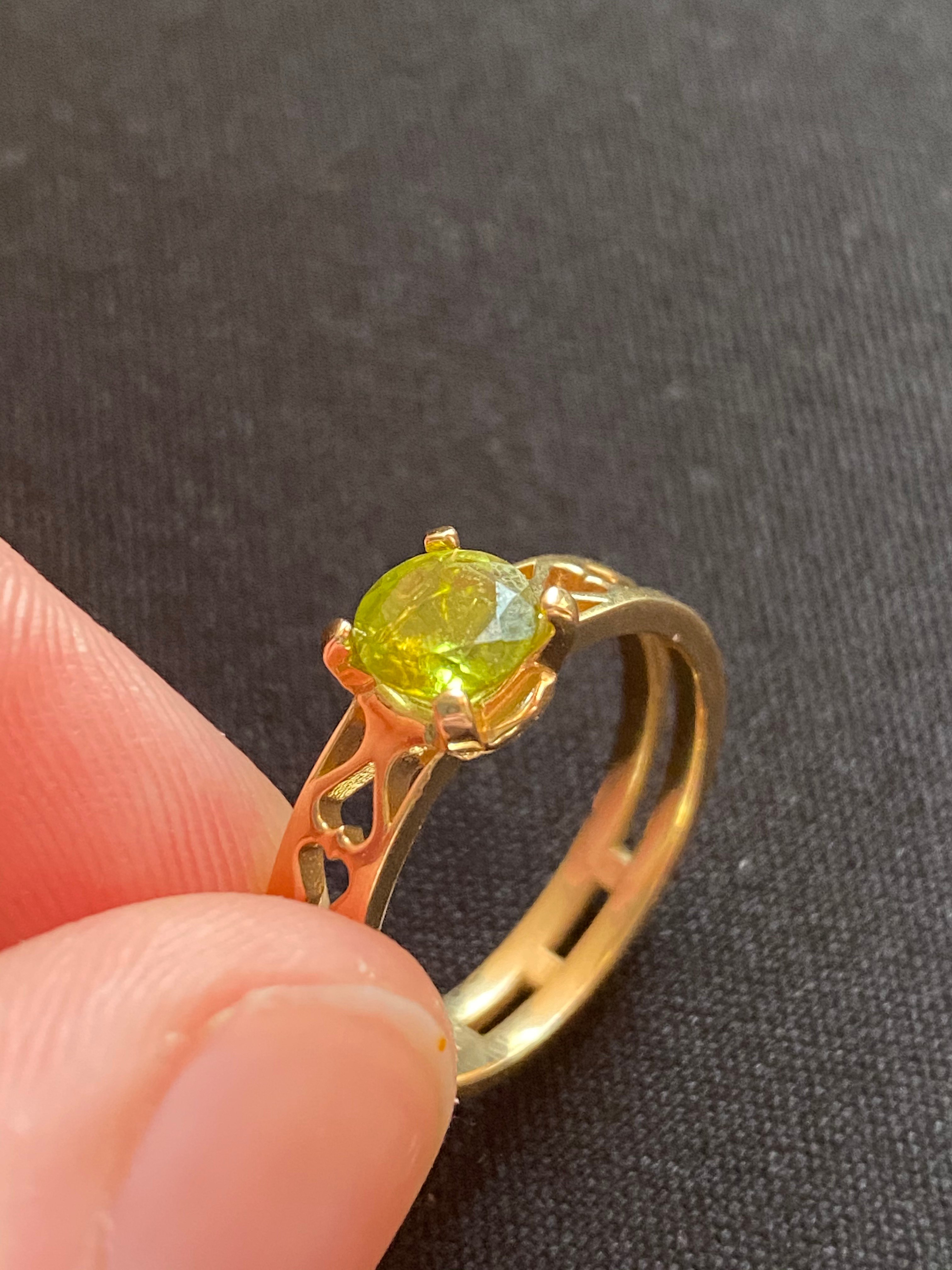 Ring with a Gem Stone Setting