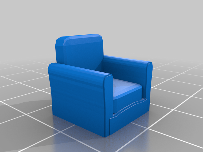 Minifig Model Armchair Couch