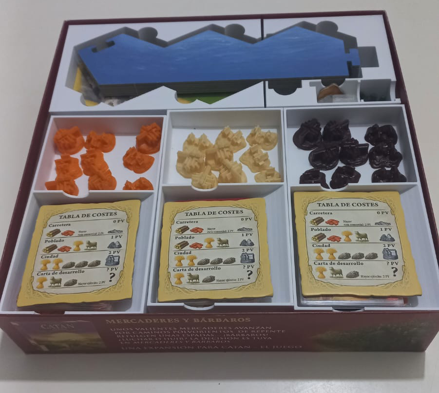catan insert for base and 5-6 players exp clay crucible