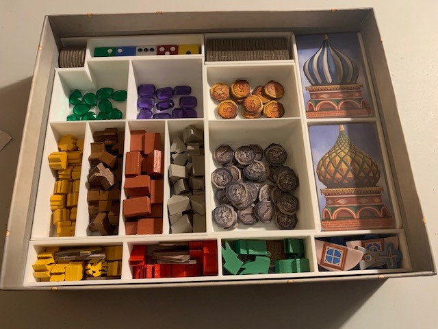Red Cathedral BoardGame Insert - Sleeved Cards v2.0