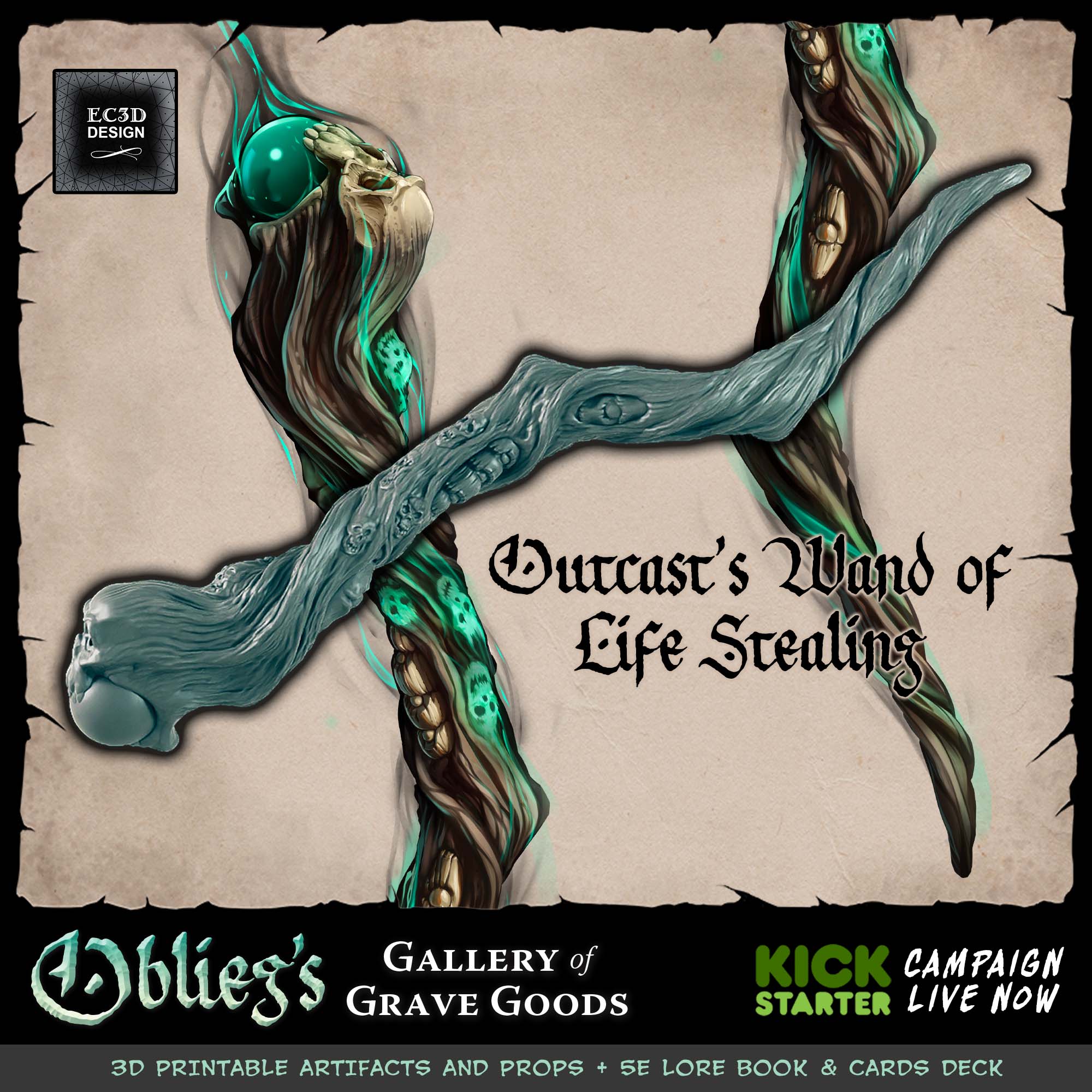 Outcast's Wand of Life Stealing [FULL SIZE PROP]