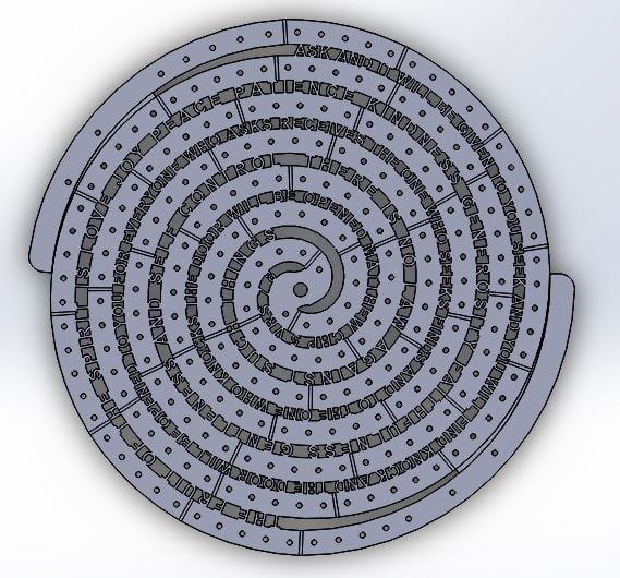 Spiral Cribbage Board
