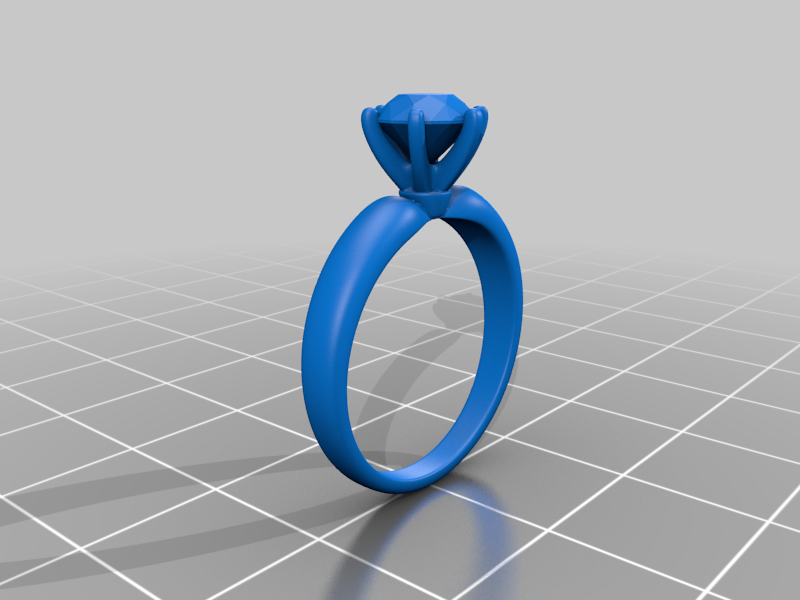 Jewelry Engagement Ring Set 3D Print Models
