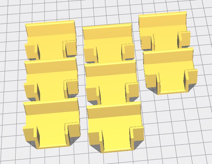 Shelf interlocking bracket / holder (for 18mm plywood/plates)