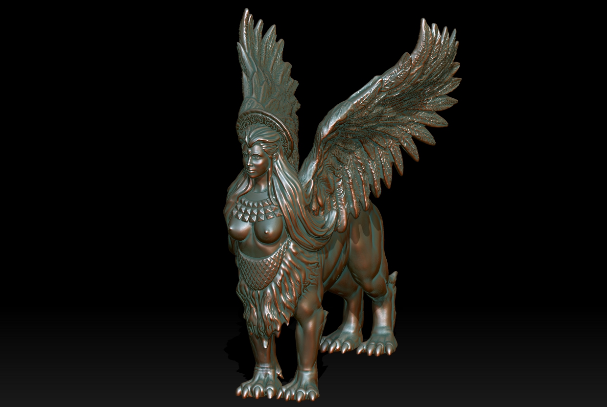 Image of Greek sphinx.