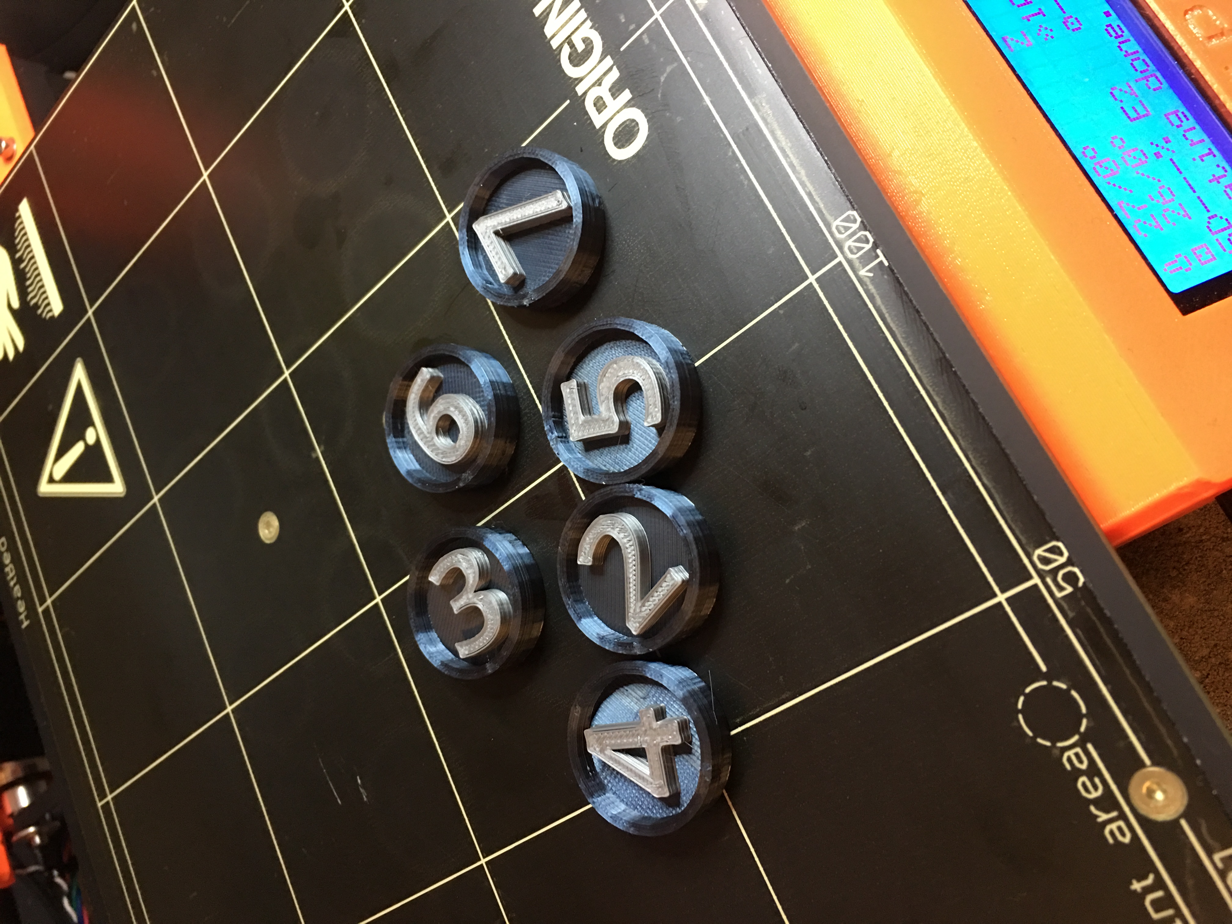 D&D Numbered Markers/Tokens