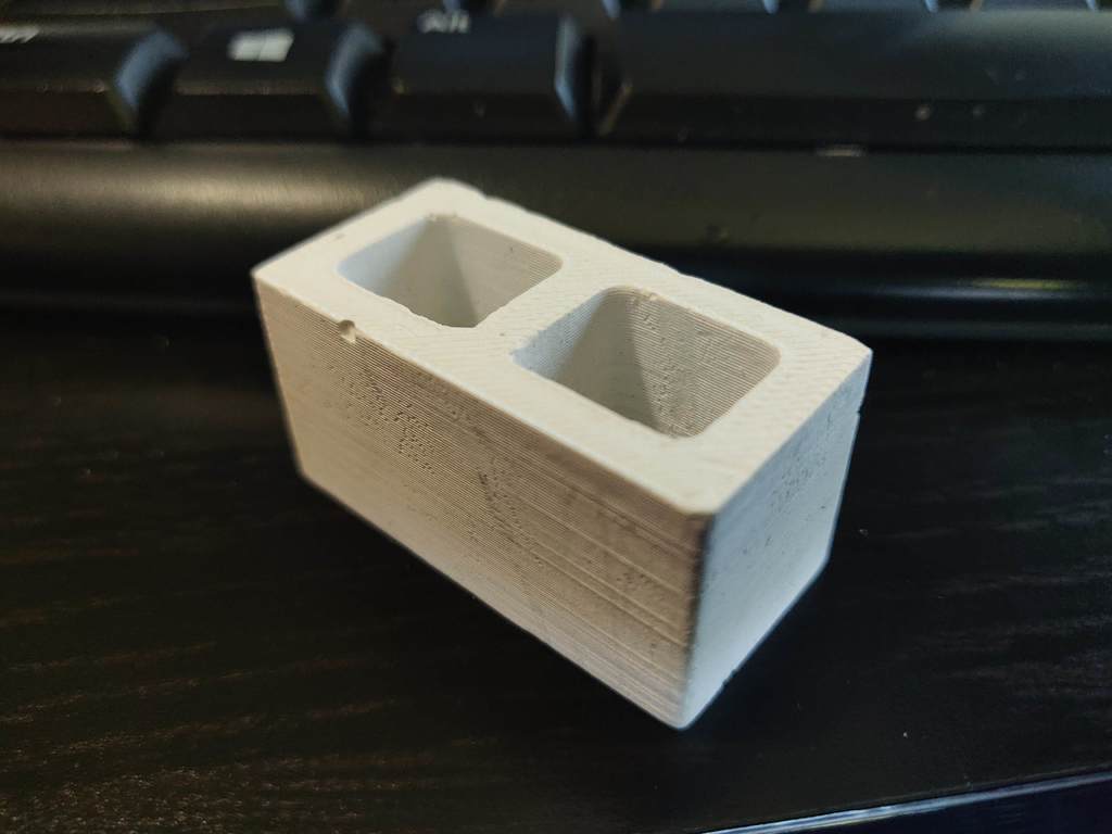 1/10 Scale Miniature Cinderblock Mold