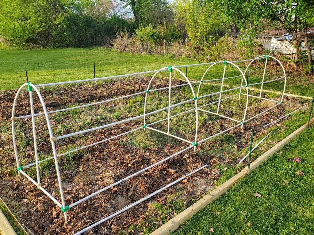 Cold frame (greenhouse) for .5" PVC