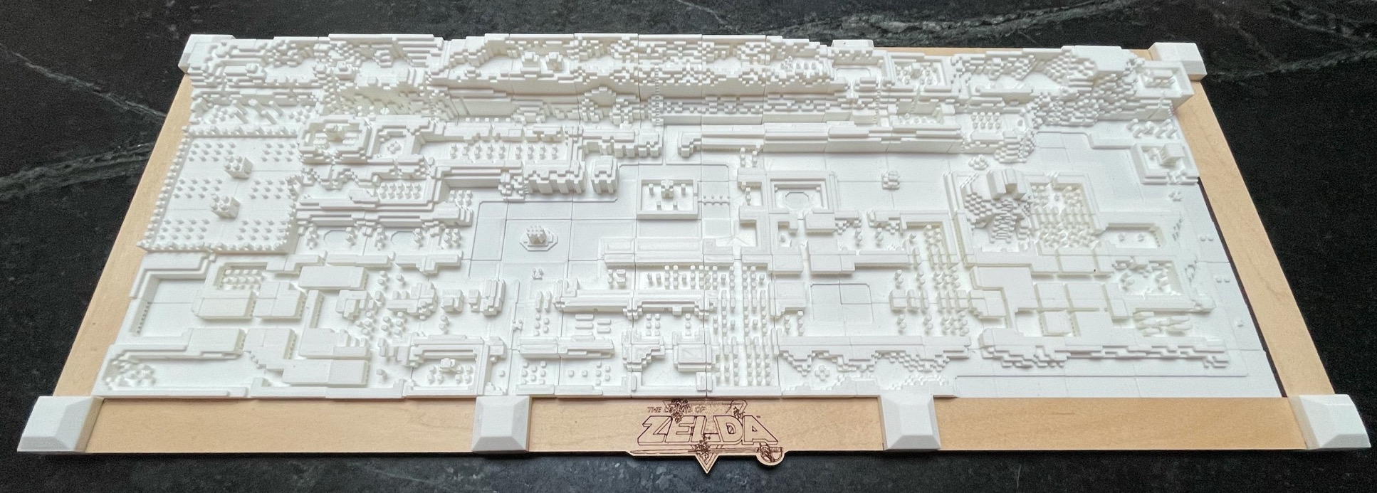 ZELDA 1 OVERWORLD PIXEL MAP DISPLAY FRAME