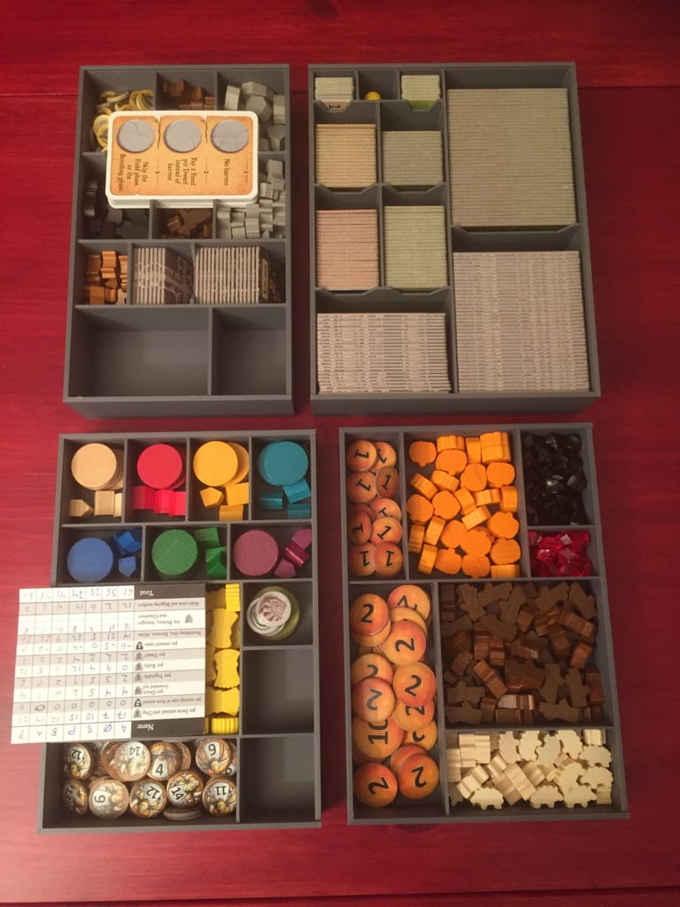 Inset for board game Caverna.