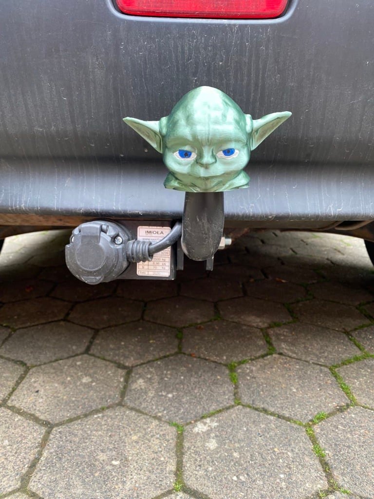 Yoda hitch tow ball cover