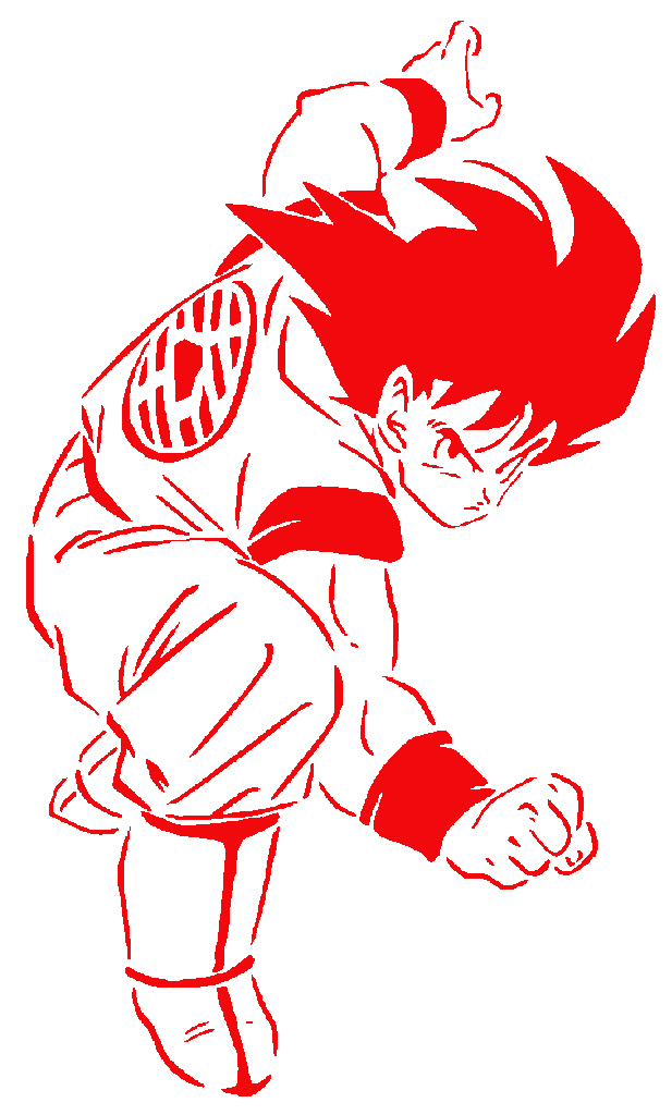 Goku stencil 12