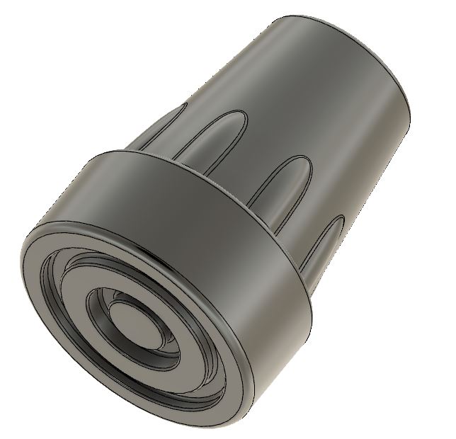 Crutch Tip 18 mm Hole