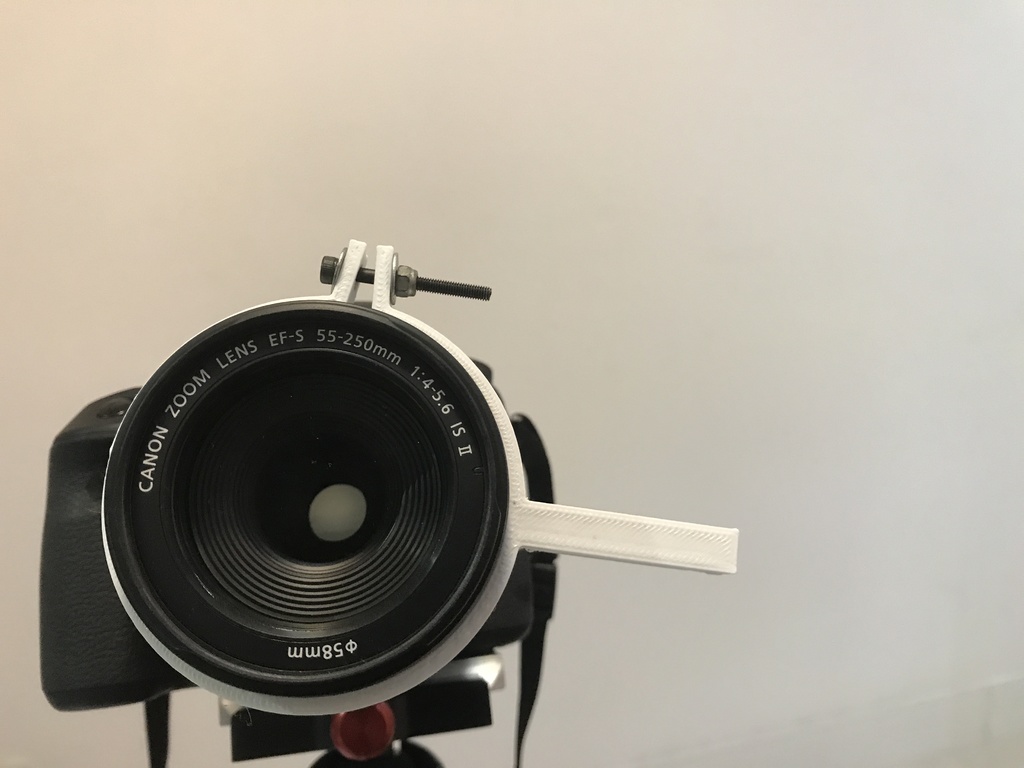 Lens focus micro adjustment lever for photography