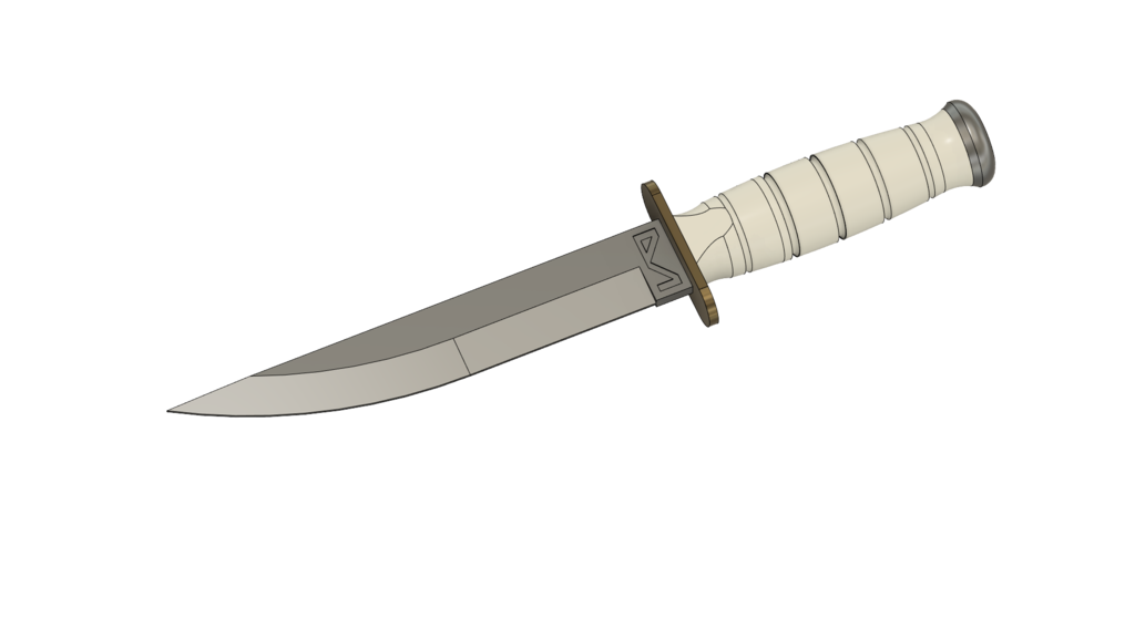 Ka Bar Tanto Airsoft Clone Knife