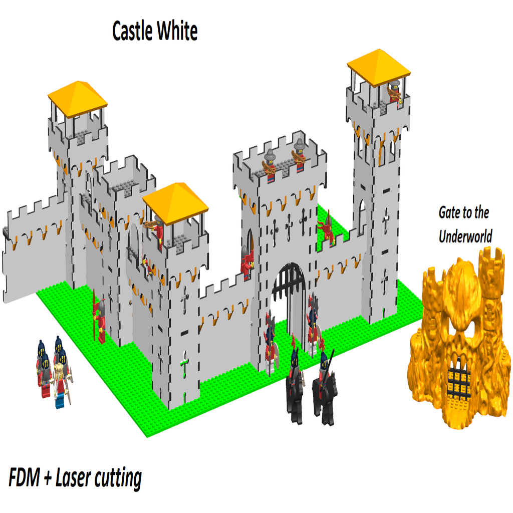 Castle White - Play set