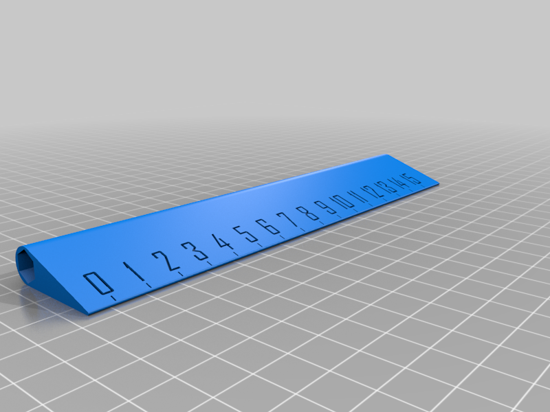 Minimalistic ruler with pencil pocket