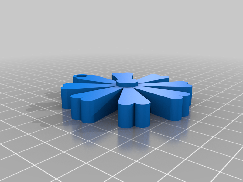 Flower keyring
