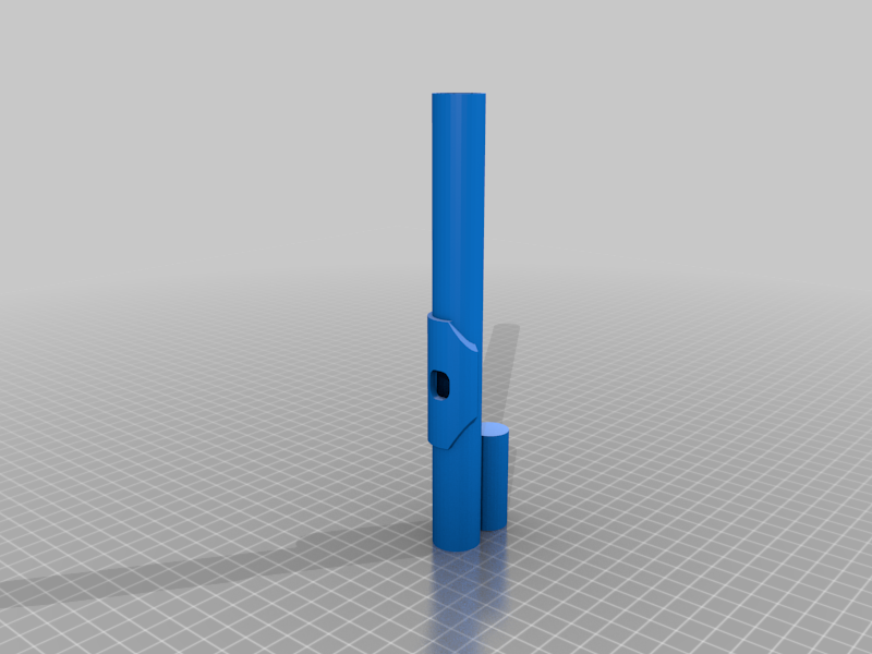 Flute Mouthpiece adjusted for being printable with the Prusa MINI(+)