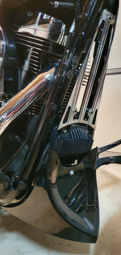 Harley Davidson front spoiler air dam mount / holder