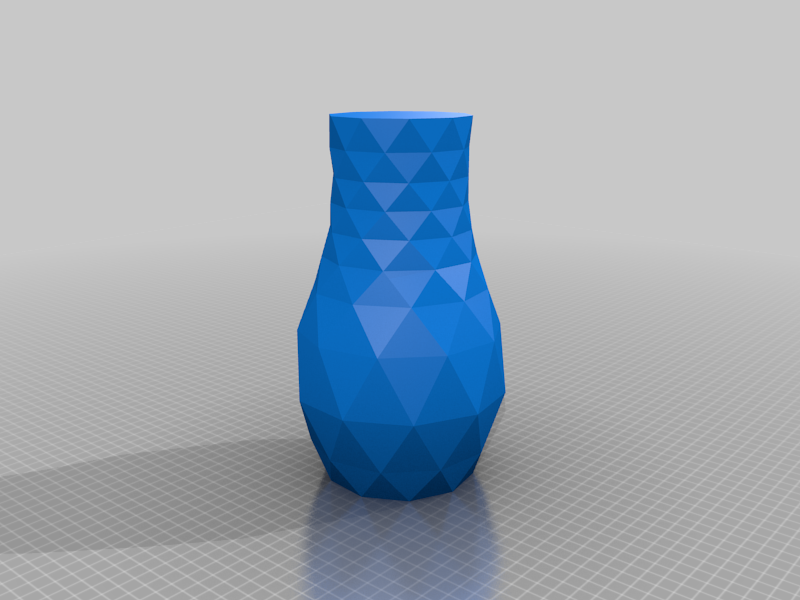 Low poly vase