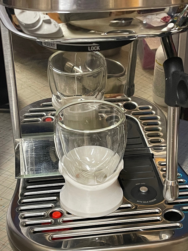 Espresso Cup Pedestal and Extraction Mirror for Breville Bambino Plus