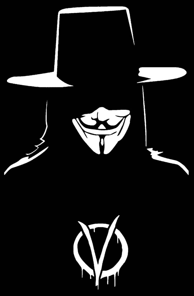 V for Vendetta stencil