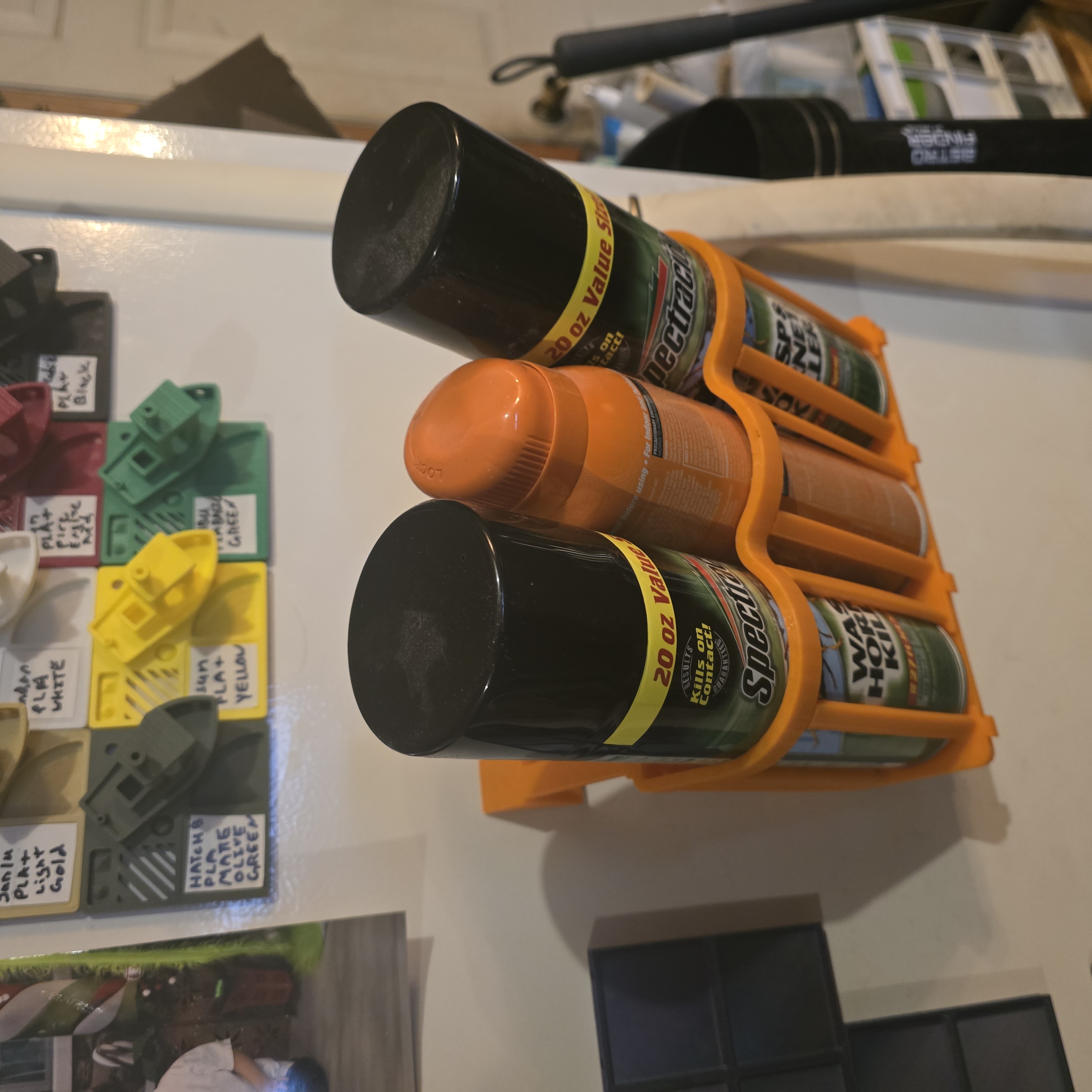 Modular Spray Can Rack with Magnetic and Screw Mounting (Rev 2)