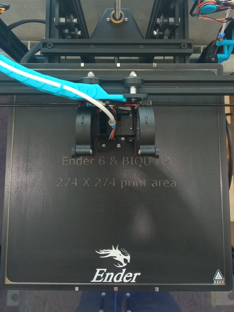 Ender-6 & BIQU H2 mod max print area