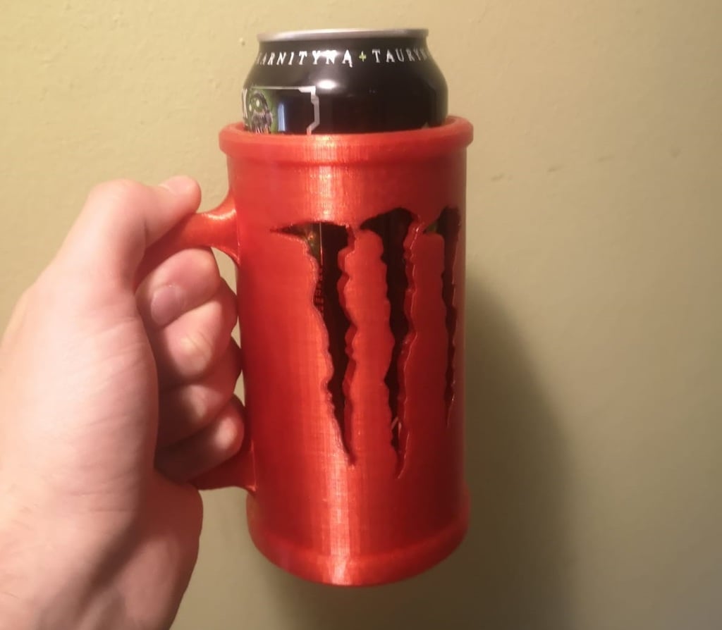 Monster Energy can cup double sided remix
