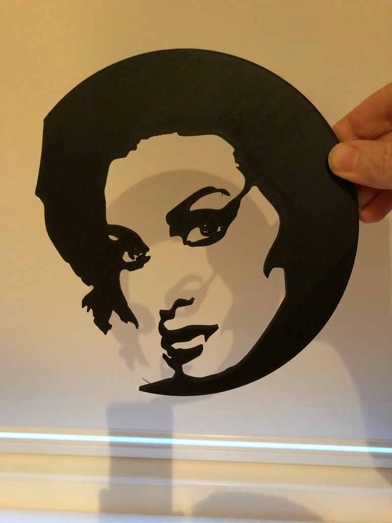 Amy Winehouse stencil wall art