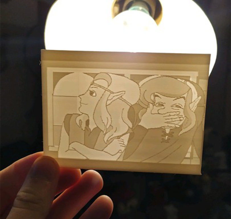 Lithophane - Link :  The Faces Of Evil