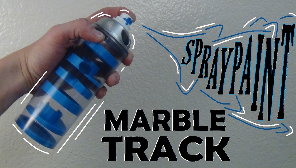 Spray Paint Can Marble Track!