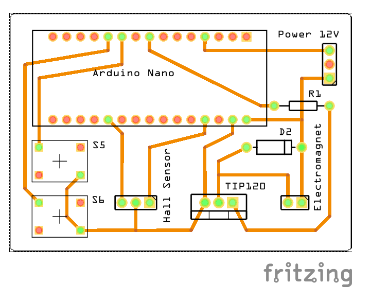 Ekobots - Magnetic levitator shield for arduino nano.