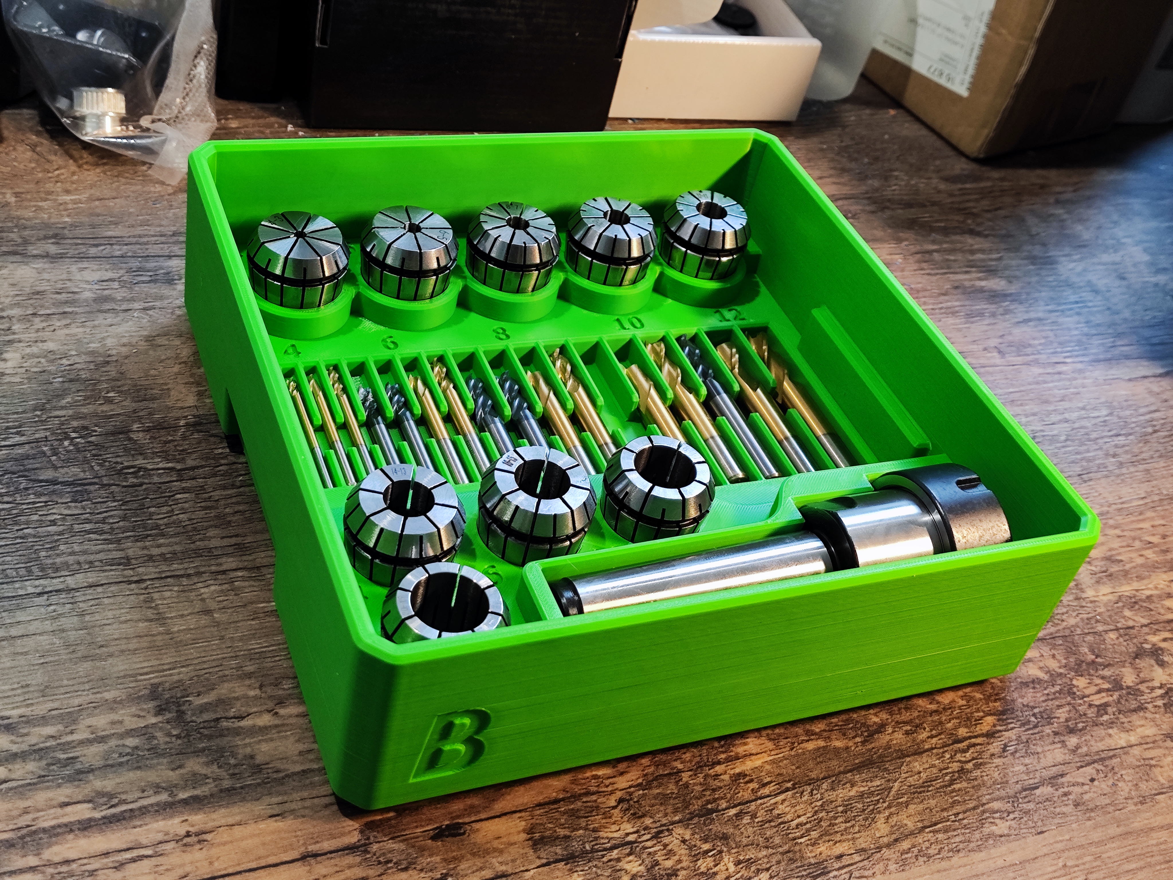 Stackable tool box system for mill and lathe