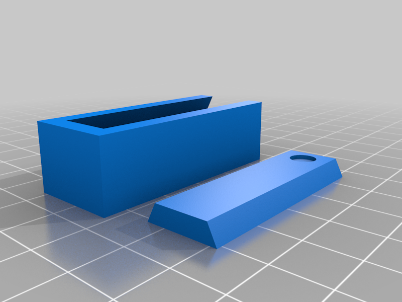 Small Slide Top Box (Easy Print)