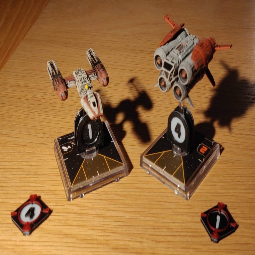 X-Wing Miniatures - Ship Numbers and Target Lock Tokens
