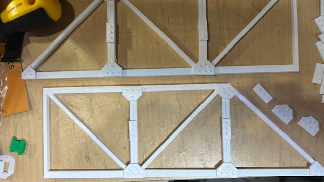 Rivet Plates for Modular truss bridge in G-scale
