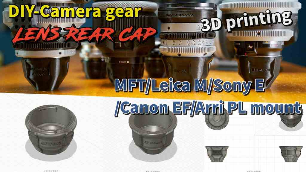 Lens Rear Cap (MFT/Leica M/Sony E/Canon EF)