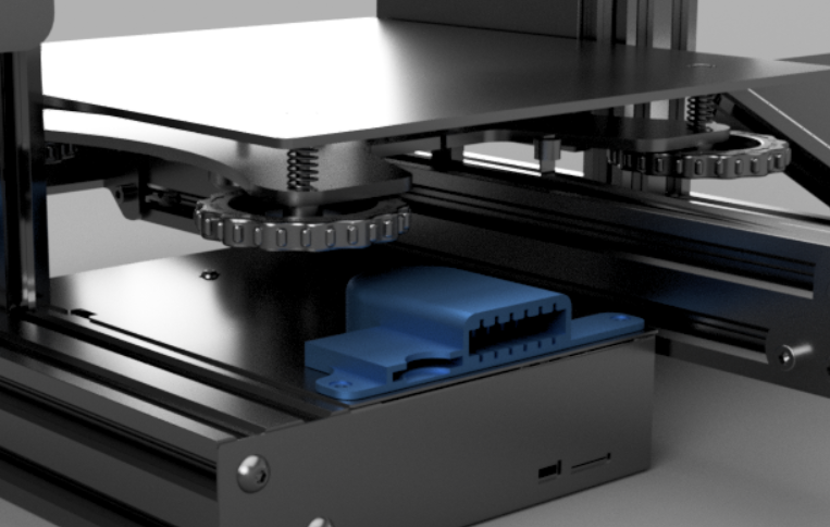 Ender 3 Fan Shroud with built-in Micro SD Card holders