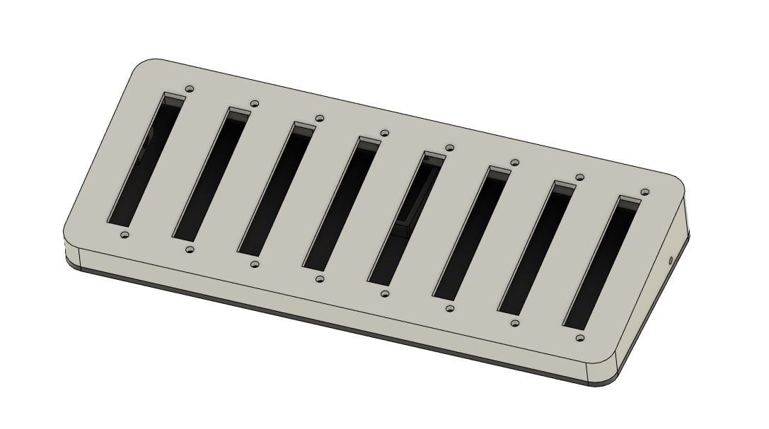 Sliding / Fader Potentiometer Enclosure / Deej 8 Slider Version