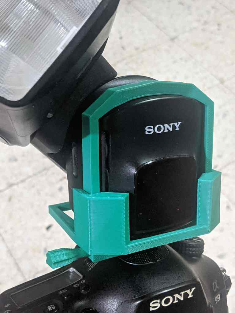 Sony Alpha HVL-F60M flash battery door and hotshoe lock holder