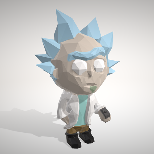 RICK SANCHEZ LowpolyPOP - by Objoy Creation