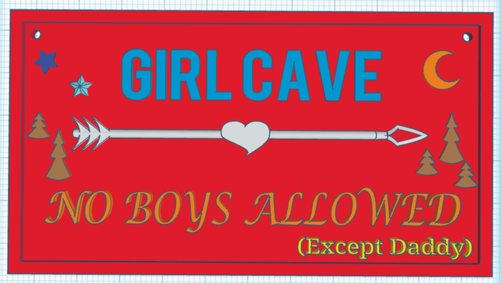 Girl Cave Room Sign