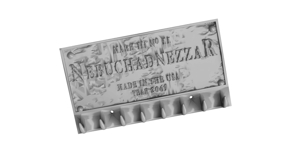 Matrix Nebuchadnezzar Plaque Key Holder
