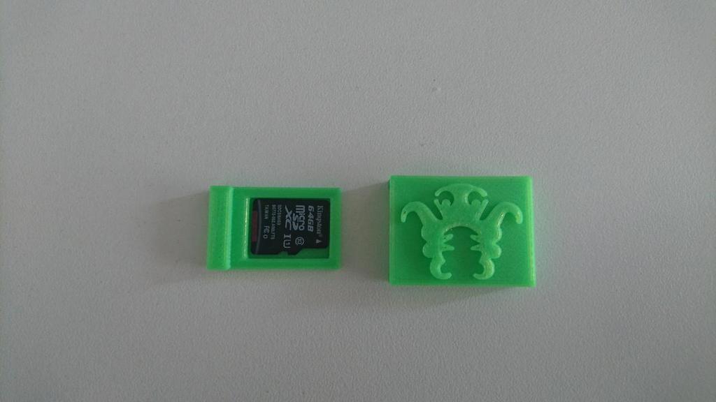 MicroSD case with OctoPrint logo